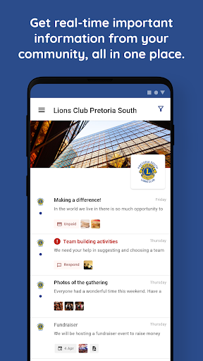 Android application Lions Club Pretoria South screenshort