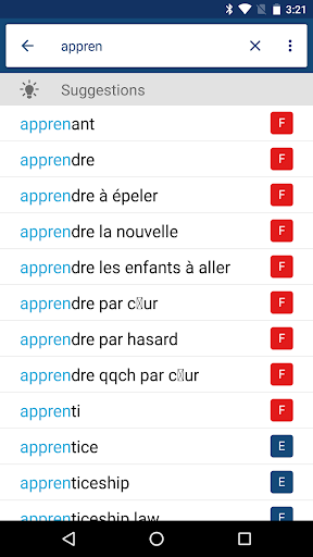 French English Dictionary Screenshot 1 - AppWisp.com