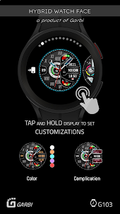 Garbi 103: Colorful Watch Face