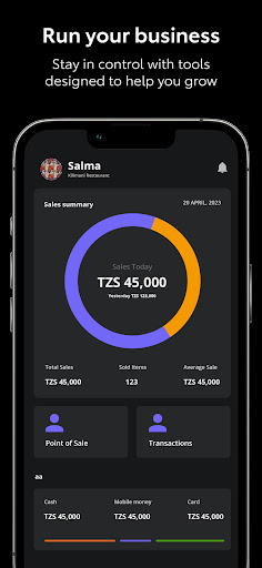 Android application Settlo Pro POS screenshort