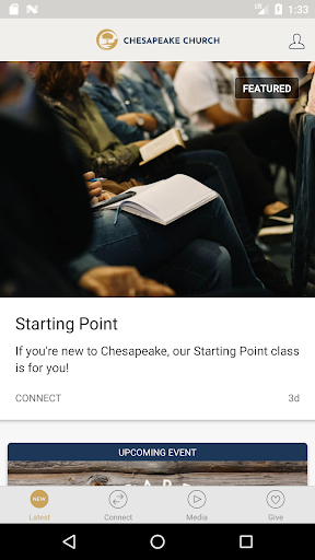 Android application Chesapeake Church screenshort