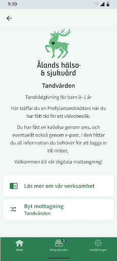 ÅHS Ålands hälso- och sjukvård Screen 2