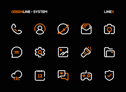 OrangeLine IconPack : LineX v4.4 [Patched]