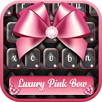 Luxury Pink Bow Keyboard - Bow Diamond