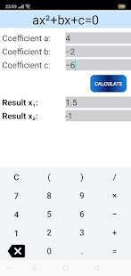 Solving quadratic equations 1.9 APK screenshots 2