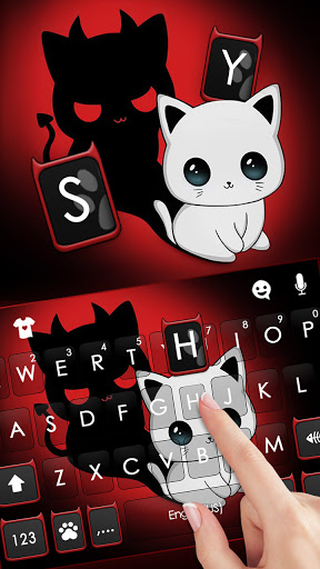 Demon Kitten Keyboard Backgrou Screen 2