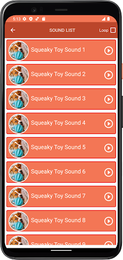 Squeaky Toy Sounds Screen 3