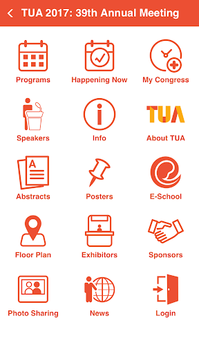 Android application TUA Events APP 台灣泌尿科醫學會 screenshort