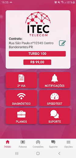 Itec Telecom Cliente Screen 2