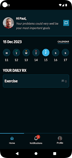 Android application CoachRx Beta screenshort