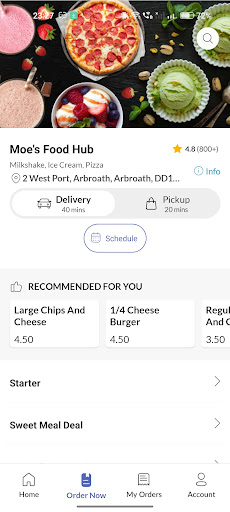 Moes Food Hub Screen 3