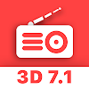 3D 7.1 RadioPlayer + Recording icon