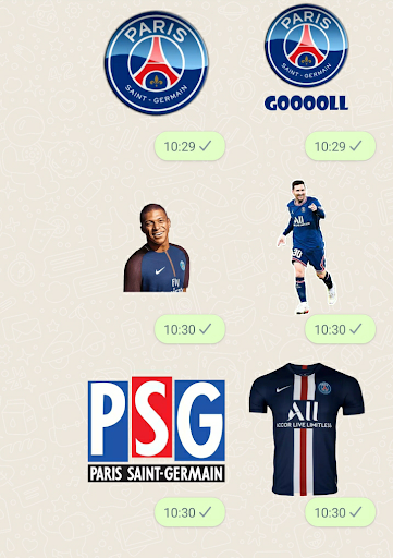 PSG Stickers Screen 3