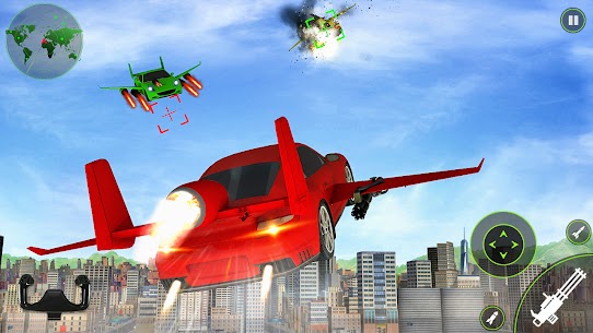 Flying Car Shooting- Real Car Flying Game Mod Apk 1.4 (A Lot of Money) 2