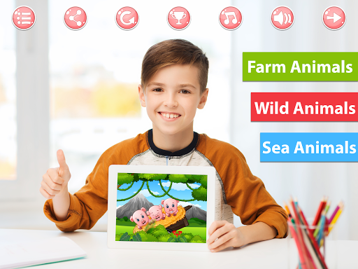 Screenshot of Kids Education Puzzle: Animals