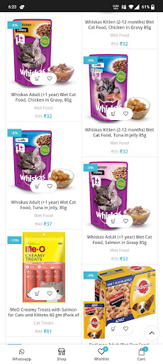 Android application Myakat | Pet Store screenshort