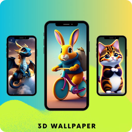 Cute Animal 3D Wallpaper HD logo
