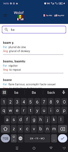 Dictionnaire Wolof