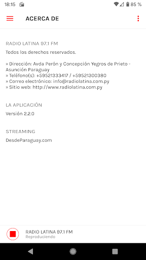 Radio Latina 97.1 Screen 3