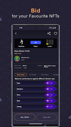 Jump.trade - NFT Marketplace Screen 3