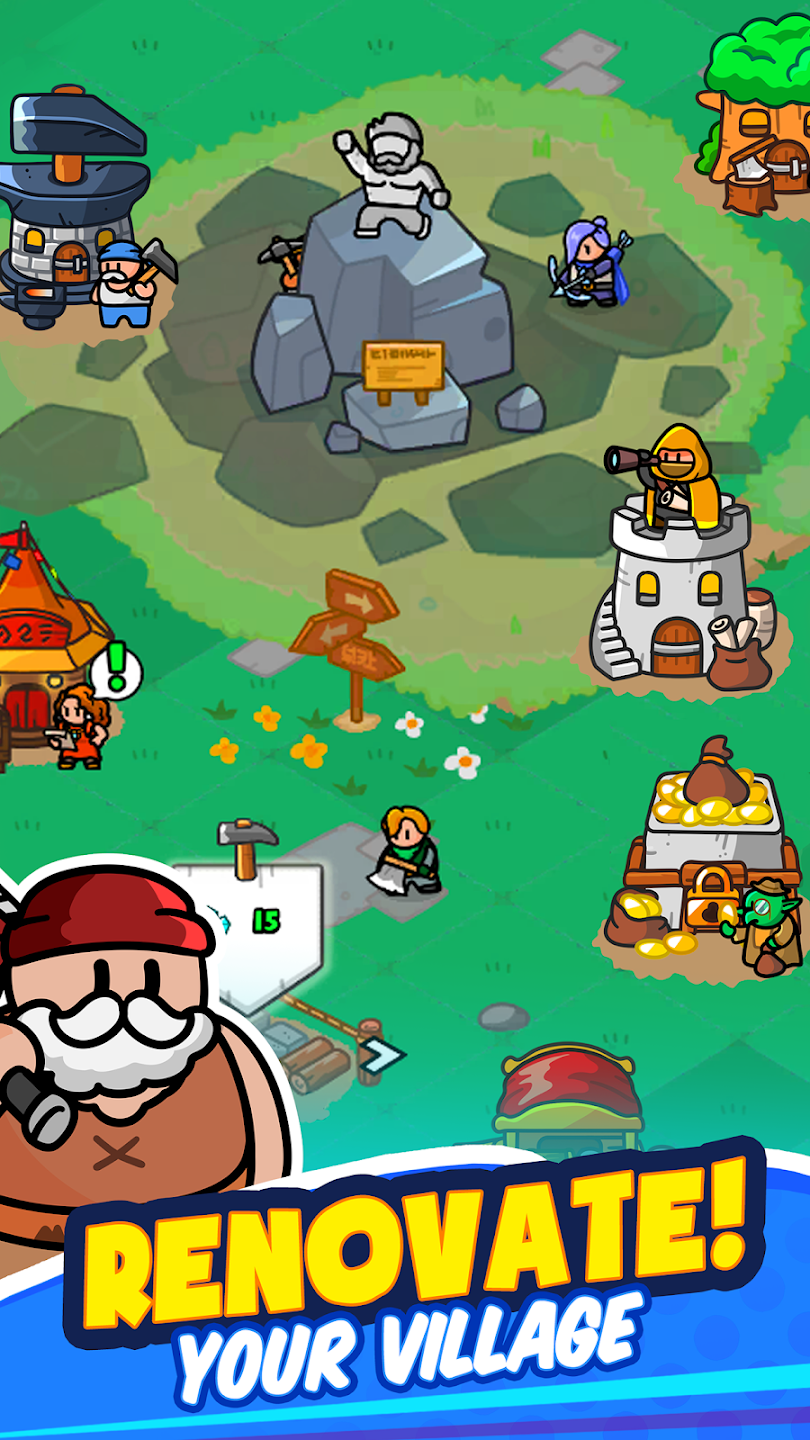 Rumble Heroes : Adventure RPG APK + MOD 1.5.013 (Unlimited Money/unlocked)