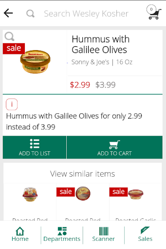 Screenshot of Wesley Kosher