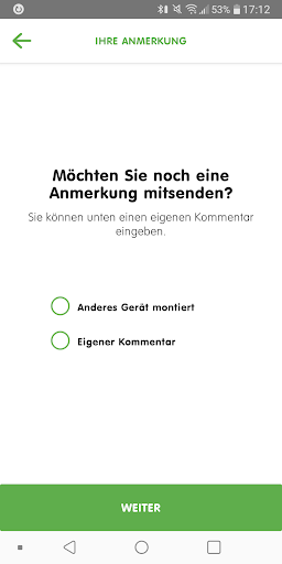 Gas Ablesung Screen 3