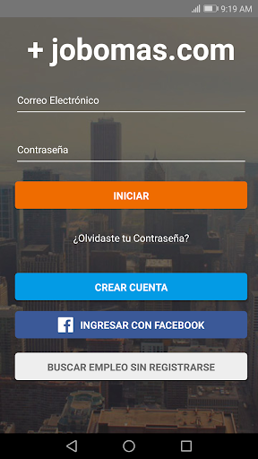 Android application Jobomas screenshort