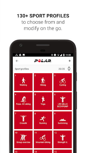 polar workout app