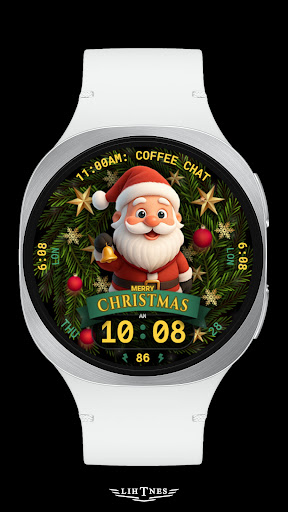 Santa Watch Face 076 screenshot 1