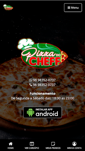 Android application Pizza do Cheff screenshort