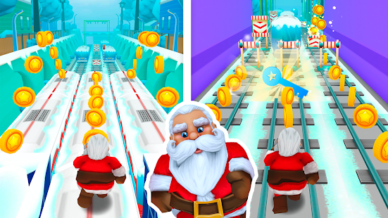 Subway Santa Endless Surf Run 0.2 APK screenshots 1
