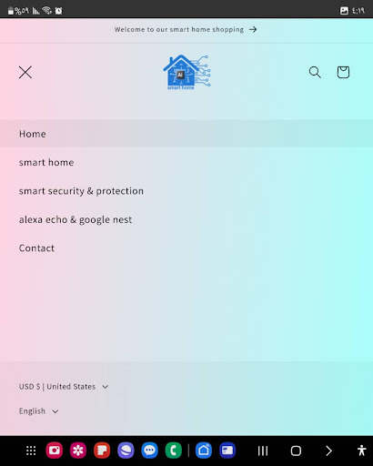 smart home shopping Screen 3