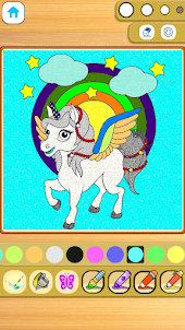 Baby Unicorn : Color & Paint