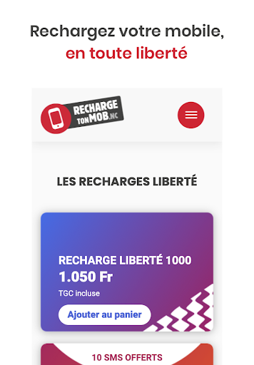 RechargeTonMob Screen 2