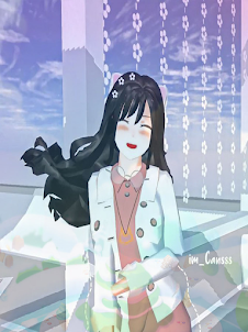 Sakura High School Girl Piano