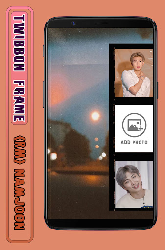 Android application Twibbon Frame RM BTS HD screenshort