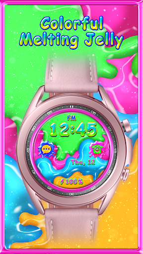 Android application Melting Jelly_Watchface screenshort