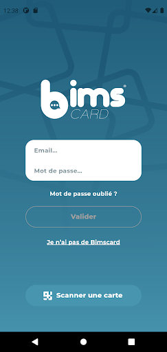 Android application Bimscard screenshort