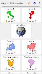Maps of All Countries Geo-Quiz