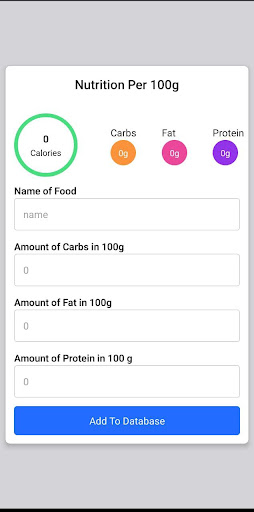 diet app Screen 3