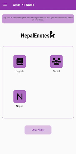 Android application Class 12 Offline Notes screenshort