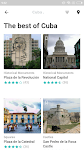 screenshot of Cuba Travel Guide in English w