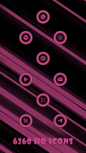 Fractals Pink Icons