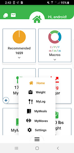 MyNeWeighs Screen 2