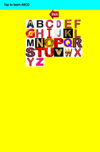 Android application Speaking Alphabets & Numbers screenshort