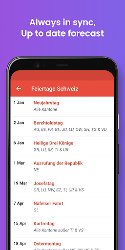 Switzerland Holidays 2023