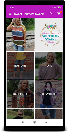 Android application Sweet Southern Swank Boutique screenshort