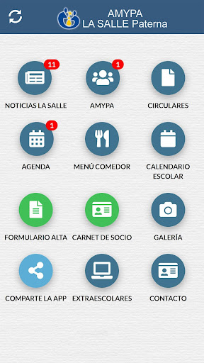 Android application AMYPA LA SALLE PATERNA screenshort