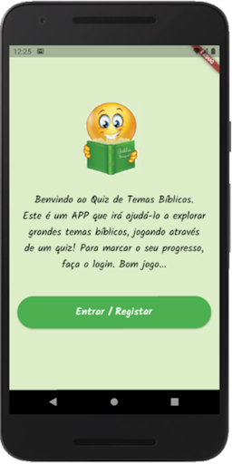 Android application Quiz Temas Bíblicos screenshort